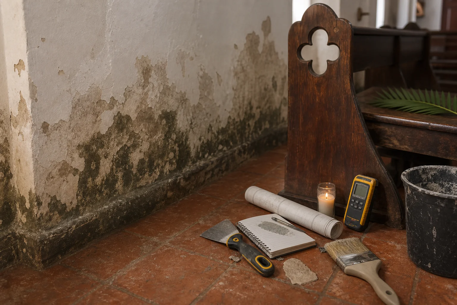 Detalle de materiales y mantenimiento puntual